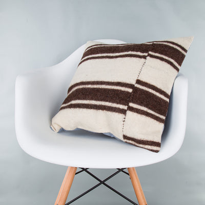 Striped Beige Kilim Pillow Cover 20x20 9397