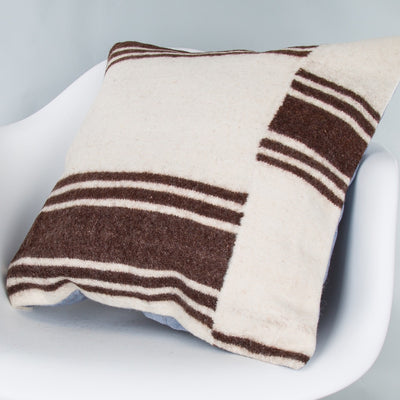 Striped Beige Kilim Pillow Cover 20x20 9402