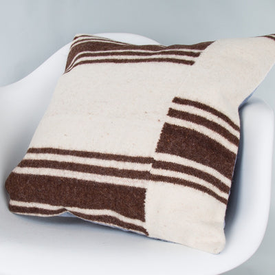Striped Beige Kilim Pillow Cover 20x20 9404