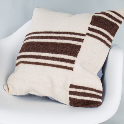 Striped Beige Kilim Pillow Cover 20x20 9405