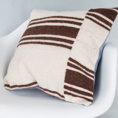Striped Beige Kilim Pillow Cover 20x20 9408