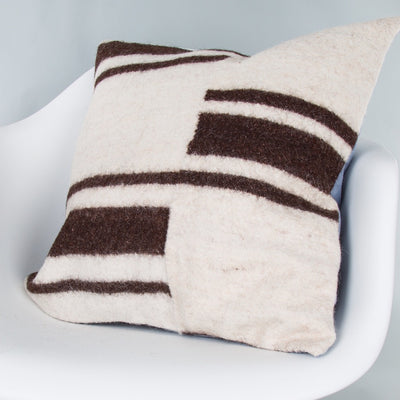 Striped Beige Kilim Pillow Cover 20x20 9409