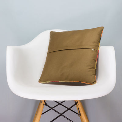 Striped Multi Color Kilim Pillow Cover 16x16 5388 - kilimpillowstore
 - 4