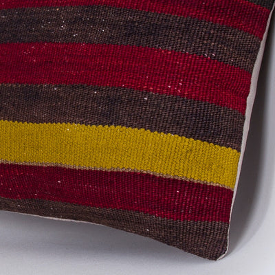 Striped Multiple Color Kilim Pillow Cover 16x16 7367