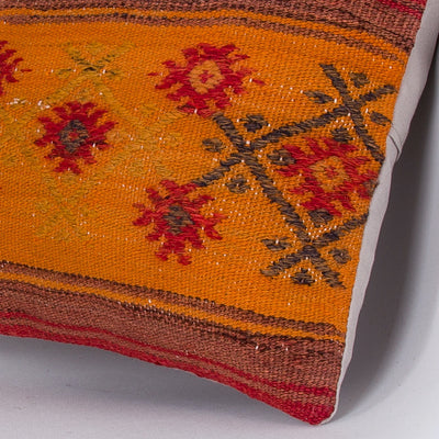 Striped Multiple Color Kilim Pillow Cover 16x16 7411
