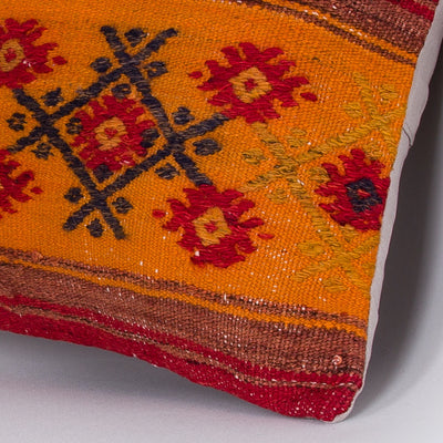 Striped Multiple Color Kilim Pillow Cover 16x16 7420