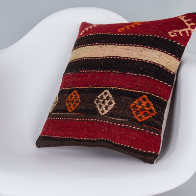 Striped Multiple Color Kilim Pillow Cover 16x16 7432