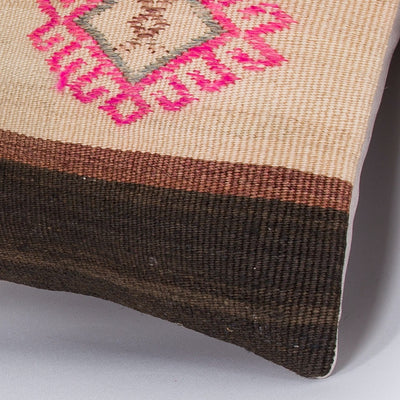 Striped Multiple Color Kilim Pillow Cover 16x16 7443