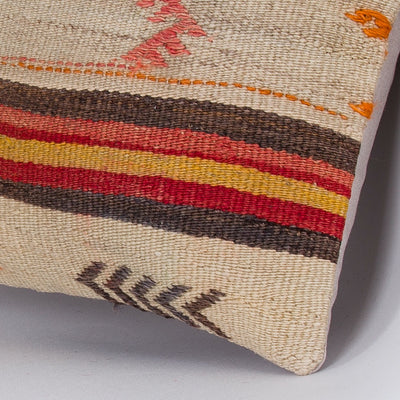 Striped Multiple Color Kilim Pillow Cover 16x16 7460