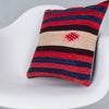 Striped Multiple Color Kilim Pillow Cover 16x16 7538