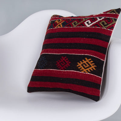 Striped Multiple Color Kilim Pillow Cover 16x16 7562
