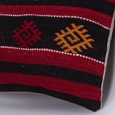 Striped Multiple Color Kilim Pillow Cover 16x16 7562