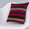 Striped Multiple Color Kilim Pillow Cover 16x16 7565
