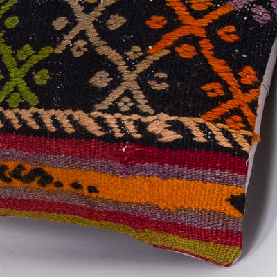 Striped Multiple Color Kilim Pillow Cover 16x16 7603