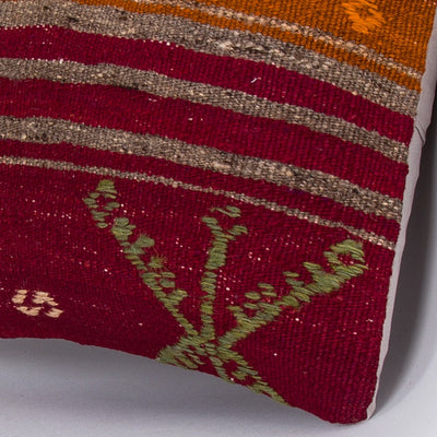 Striped Multiple Color Kilim Pillow Cover 16x16 7605