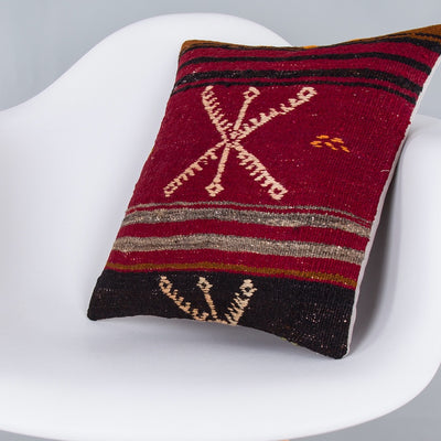 Striped Multiple Color Kilim Pillow Cover 16x16 7633