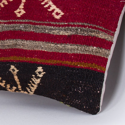 Striped Multiple Color Kilim Pillow Cover 16x16 7633
