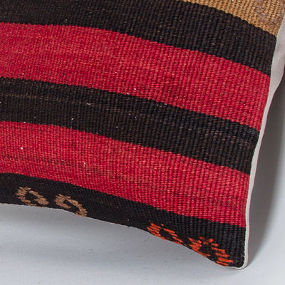 Striped Multiple Color Kilim Pillow Cover 16x16 7718