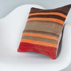 Striped Multiple Color Kilim Pillow Cover 16x16 7753