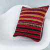 Striped Multiple Color Kilim Pillow Cover 16x16 7808