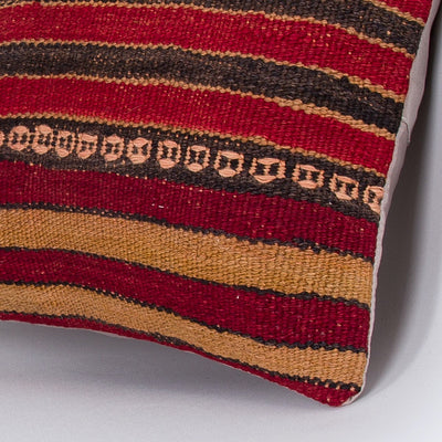 Striped Multiple Color Kilim Pillow Cover 16x16 7872