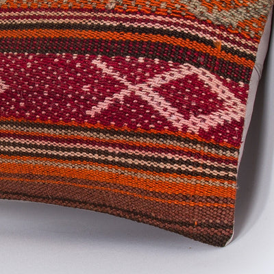 Striped Multiple Color Kilim Pillow Cover 16x16 7879