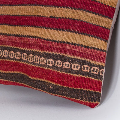 Striped Multiple Color Kilim Pillow Cover 16x16 7899