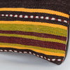 Striped Multiple Color Kilim Pillow Cover 16x16 8043