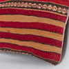 Striped Multiple Color Kilim Pillow Cover 16x16 8045