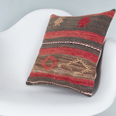 Striped Multiple Color Kilim Pillow Cover 16x16 8142