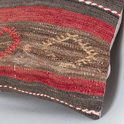 Striped Multiple Color Kilim Pillow Cover 16x16 8142