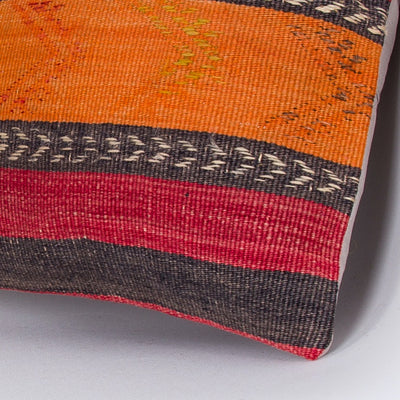 Striped Multiple Color Kilim Pillow Cover 16x16 8224
