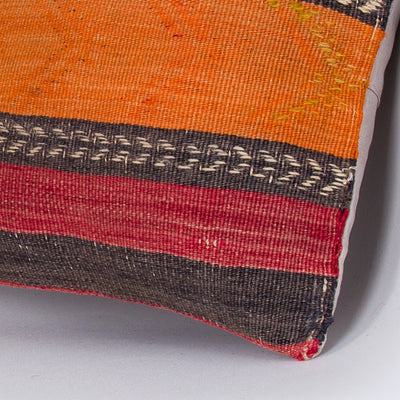 Striped Multiple Color Kilim Pillow Cover 16x16 8226