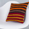 Striped Multiple Color Kilim Pillow Cover 16x16 8228