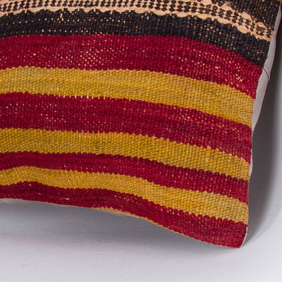 Striped Multiple Color Kilim Pillow Cover 16x16 8229