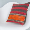 Striped Multiple Color Kilim Pillow Cover 16x16 8339