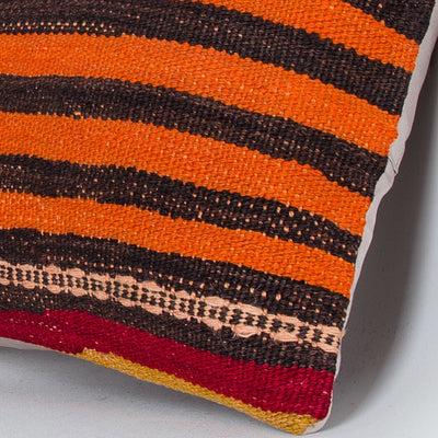 Striped Multiple Color Kilim Pillow Cover 16x16 8345