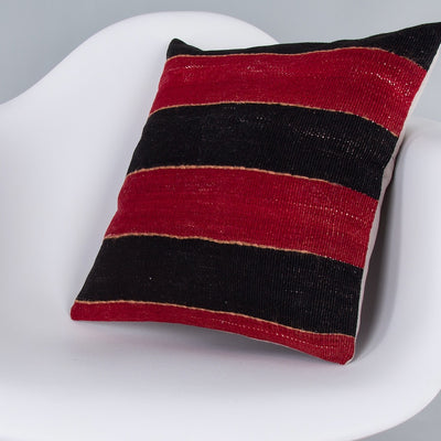 Striped Multiple Color Kilim Pillow Cover 16x16 7248