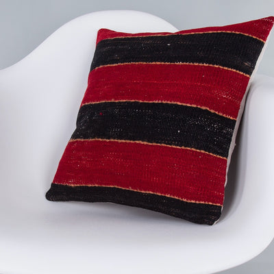 Striped Multiple Color Kilim Pillow Cover 16x16 7267