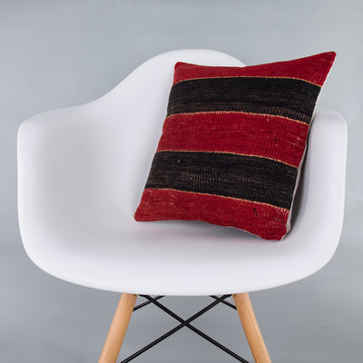 Striped Multiple Color Kilim Pillow Cover 16x16 7269