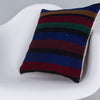 Striped Multiple Color Kilim Pillow Cover 16x16 7416