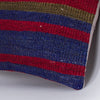 Striped Multiple Color Kilim Pillow Cover 16x16 7542