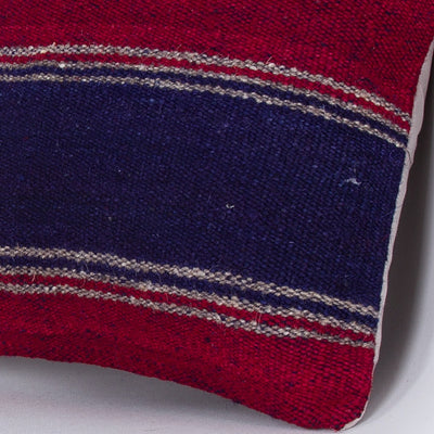 Striped Multiple Color Kilim Pillow Cover 16x16 7610