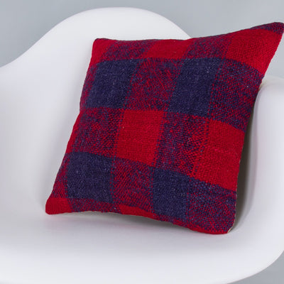 Striped Multiple Color Kilim Pillow Cover 16x16 7859