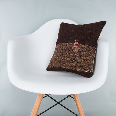 Striped Multiple Color Kilim Pillow Cover 16x16 8016