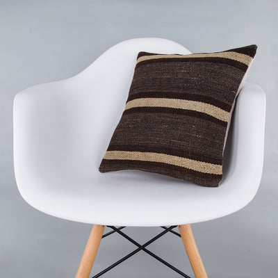 Striped Multiple Color Kilim Pillow Cover 16x16 7262