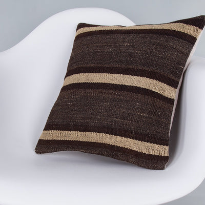 Striped Multiple Color Kilim Pillow Cover 16x16 7262