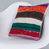 Striped Multiple Color Kilim Pillow Cover 16x16 7282
