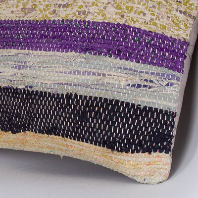 Striped Multiple Color Kilim Pillow Cover 16x16 7319