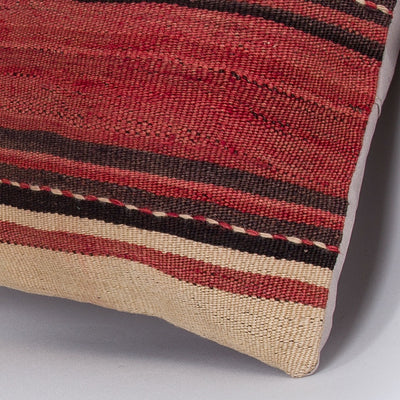 Striped Multiple Color Kilim Pillow Cover 16x16 7326